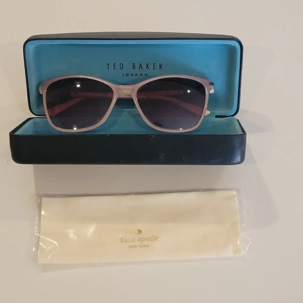 Ted Baker London Women's Sunglasses TBW109 TAU Taupe Cat Eye 56-17-140 with Case